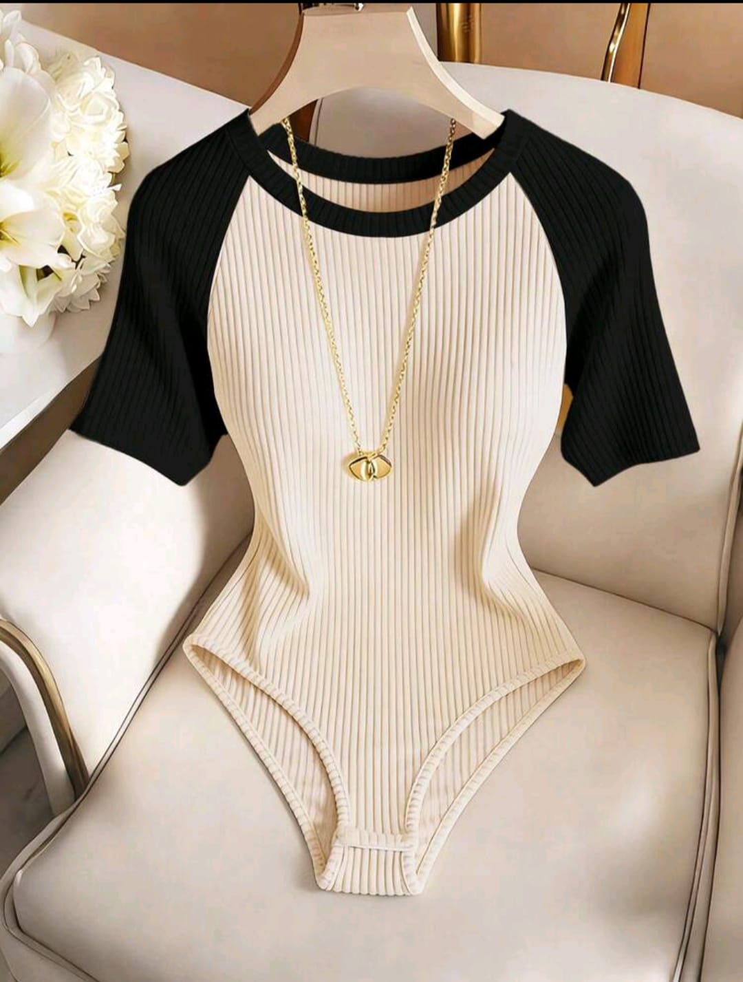 Franclia Mono elegante para mujer, mono casual, mono de cuello redondo